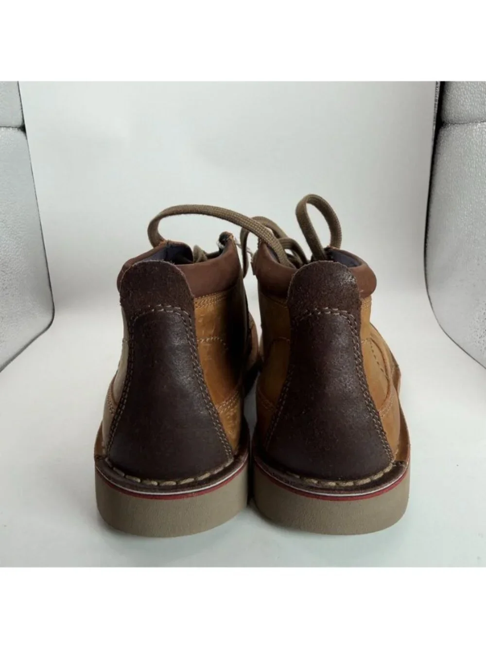 Clarks Mens Vargo Mid Leather Chukka Boots Dark Brown Size 7.5 M